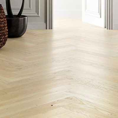 Паркетная доска Barlinek Венгерская елка Дуб Bianco матовый лак, браш 725х130х14 мм (0,65 м2/упак)